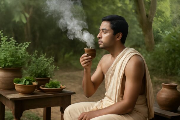 Medicinal Fumes (Dhoomapana) in Ayurveda for Sore Throat Relief