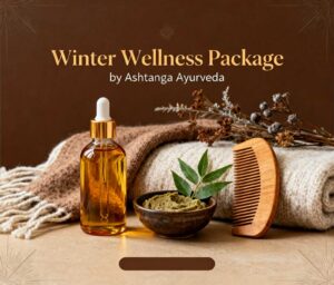 Winter wellness package with Abhyangam, herbal facial and Ayurvedic hair pack for body pain, skin glow and dandruff control