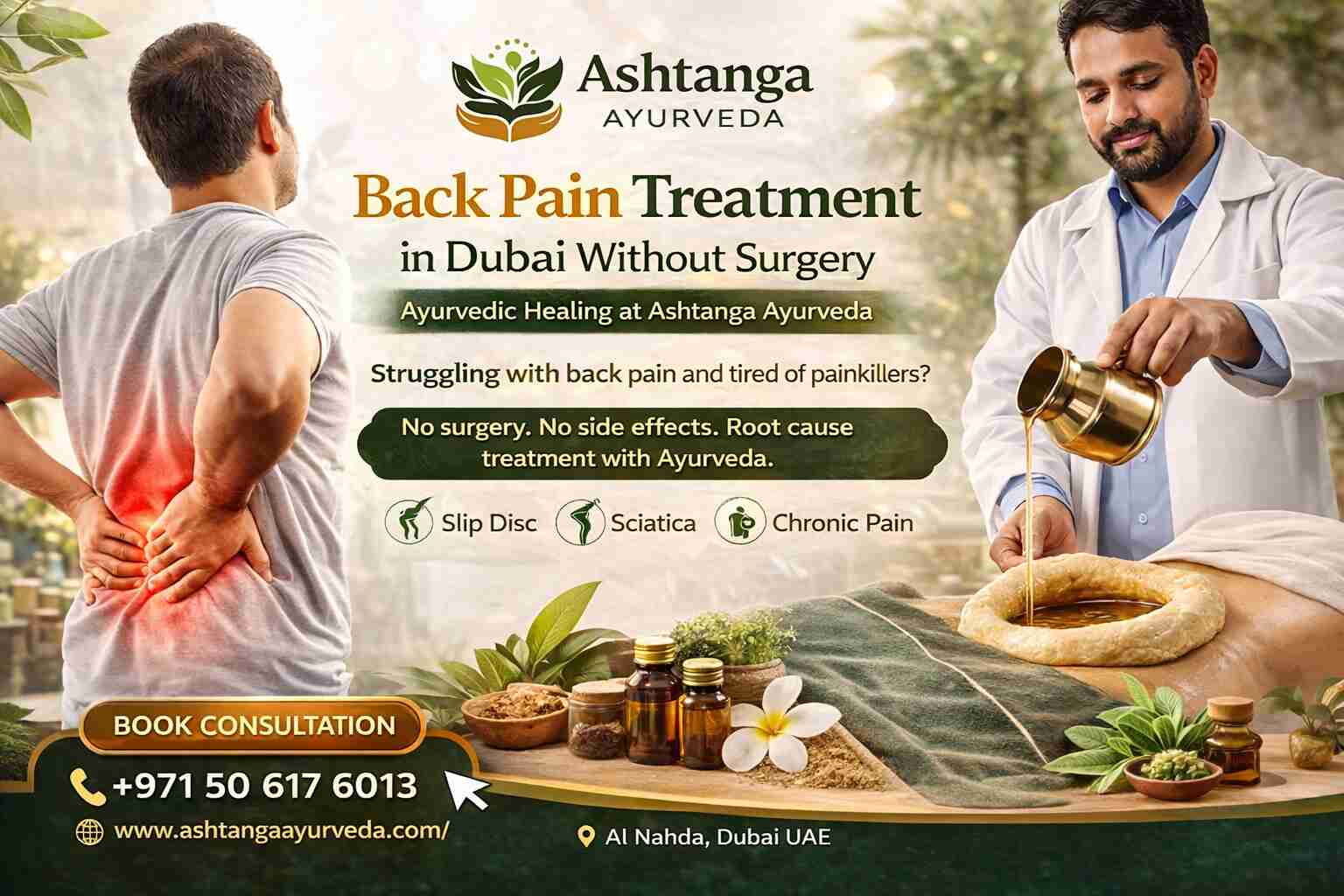 Back Pain Ayurvedic Treatment in Dubai Without Surgery